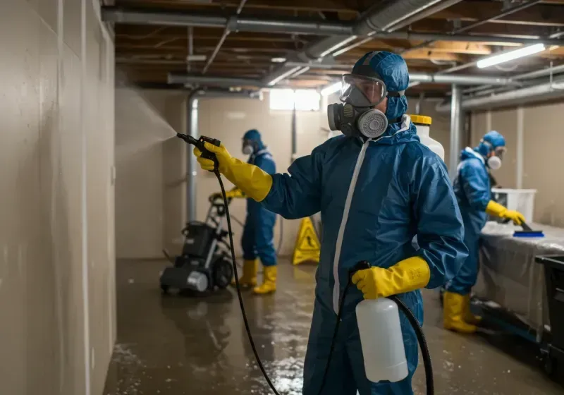 Basement Sanitization and Antimicrobial Treatment process in McDonald County, MO